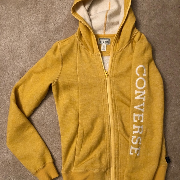 yellow converse hoodie